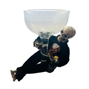 Karen Didion Crakewood Collection Halloween Skeleton Figure  Bowl